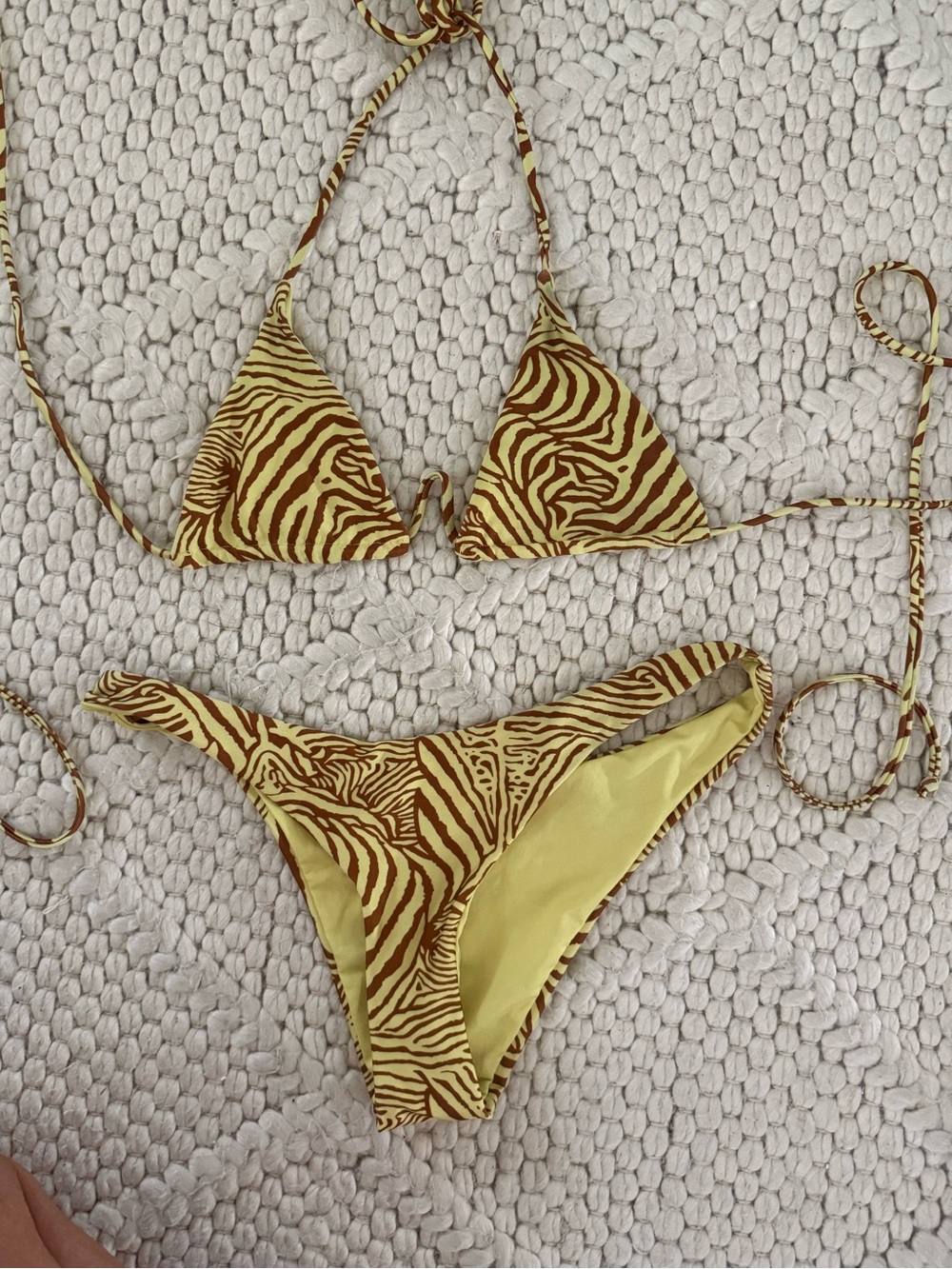 MESHKI Ariel zebra bikini